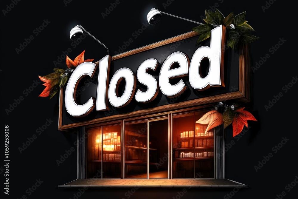 Minimalist line art of an empty storefront with a Minimalist line art of an empty storefront with a