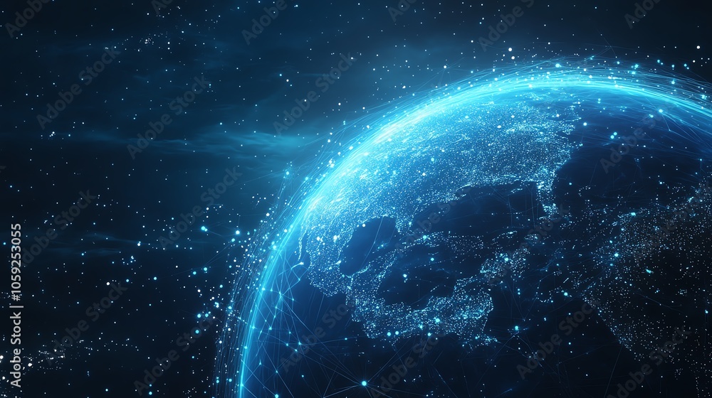 Obraz premium Technology internet development concepts support the integration of cloud computing.