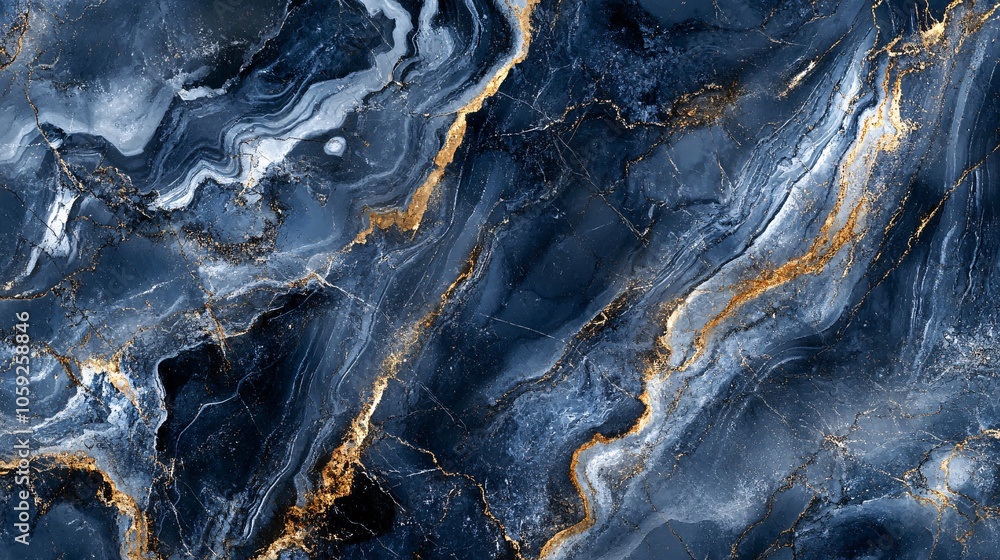 An abstract marble texture featuring deep blue and gold swirls. Ideal for backgrounds, digital art, or design projects. An abstract marble texture featuring deep blue and gold swirls. Ideal for backgrounds, digital art, or design projects.
