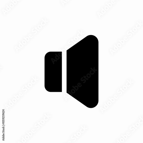 loudspeaker low volume icon sign vector