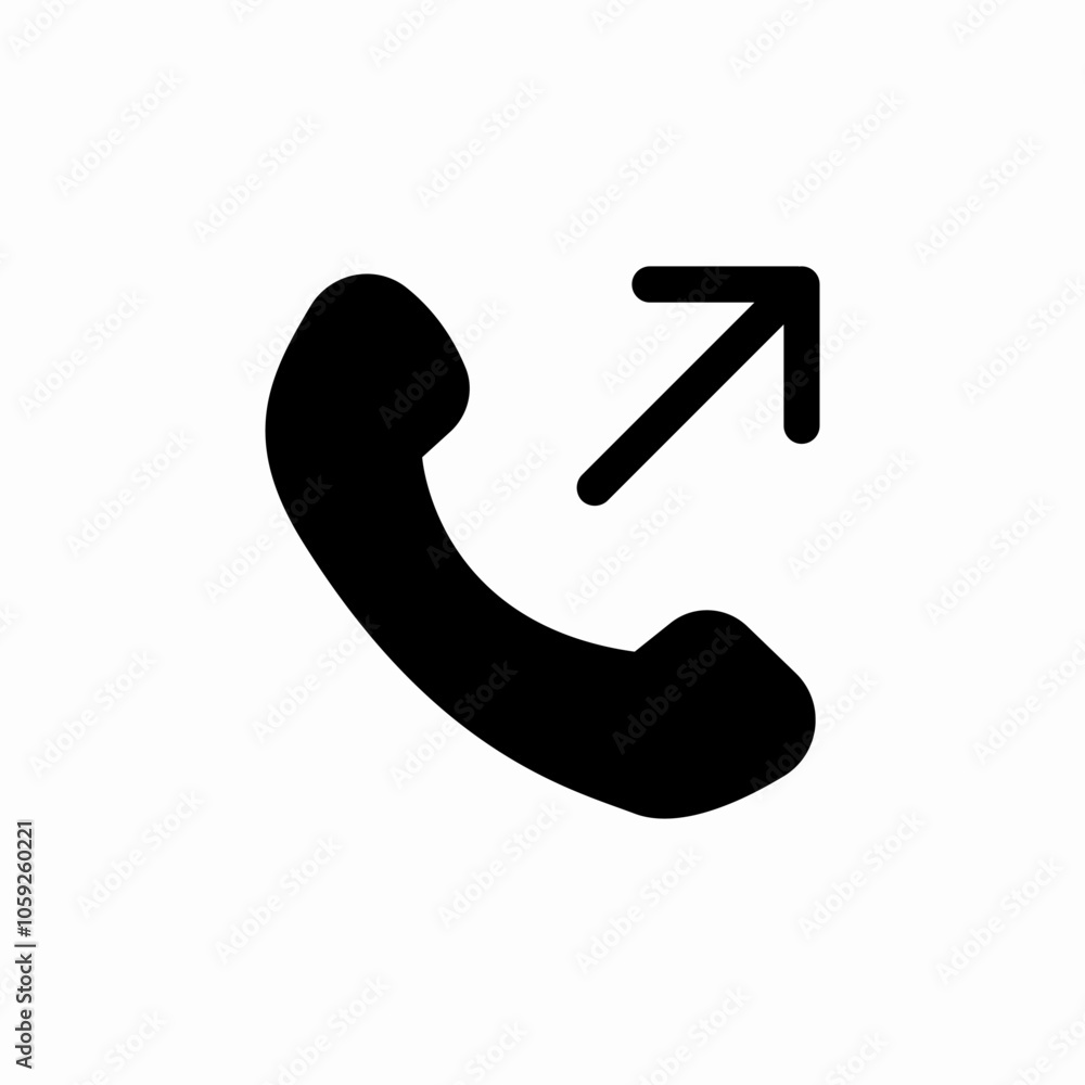phone call outgoing icon sign vector phone call outgoing icon sign vector
