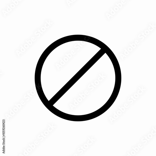 prohibited symbol icon sign vector