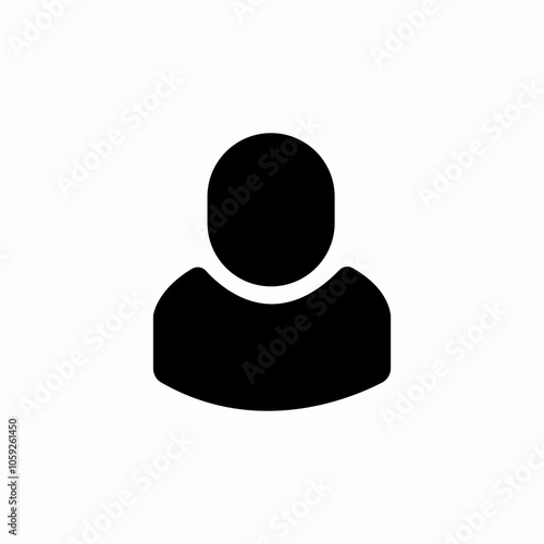 user profile icon sign vector