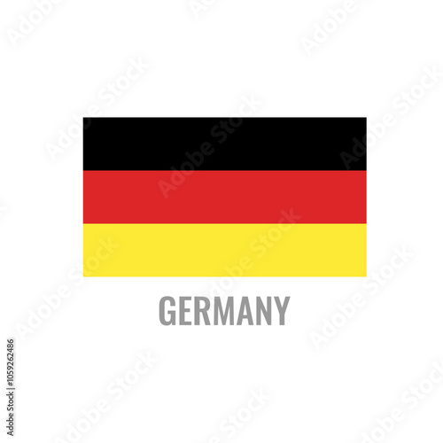 Free Download Germany flag icon. The country sign. Rectangle shape. Isolated on a white background. Vector image. - GFXLoad