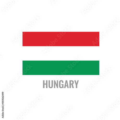 Free Download Hungary flag icon. The country sign. Rectangle shape. Isolated on a white background. Vector image. - GFXLoad