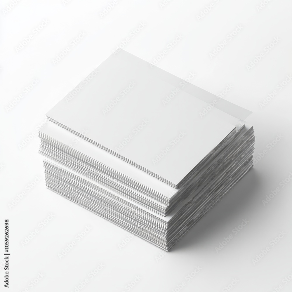 realistic high quality A stack of blank business card realistic high quality A stack of blank business card