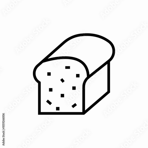 bread bakery icon sign vector