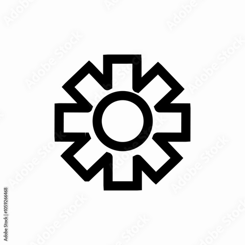 settings gear icon sign vector