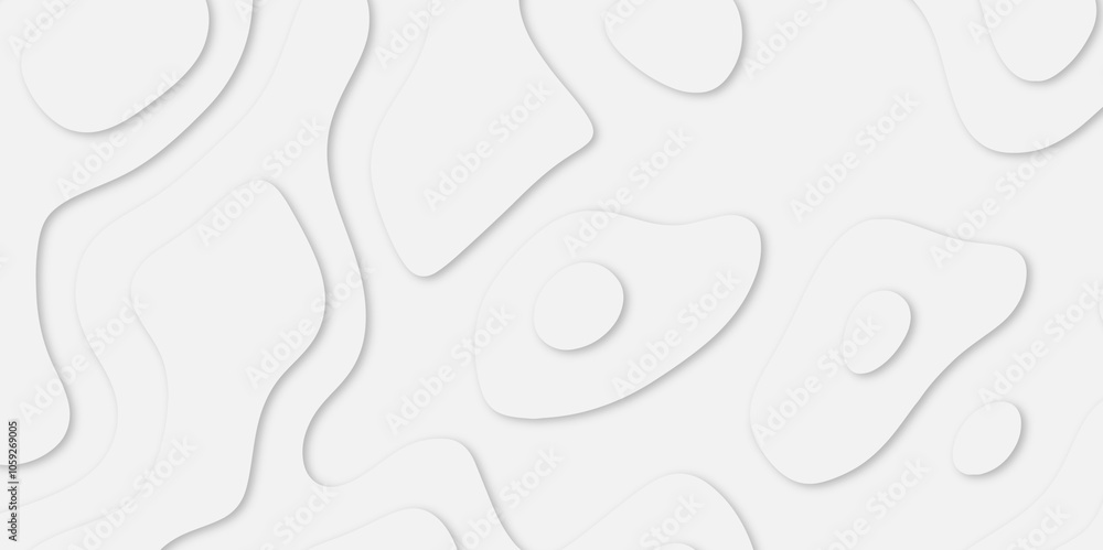 Abstract White paper cut background with lines. white line drawing geometric paper art design. 3d papercut decoration textured with wavy layers. 3d realistic design used for banner, posters. line maps Abstract White paper cut background with lines. white line drawing geometric paper art design. 3d papercut decoration textured with wavy layers. 3d realistic design used for banner, posters. line maps