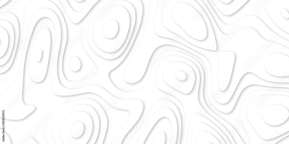 Abstract White paper cut background with lines. white line drawing geometric paper art design. 3d papercut decoration textured with wavy layers. 3d realistic design used for banner, posters. line maps Abstract White paper cut background with lines. white line drawing geometric paper art design. 3d papercut decoration textured with wavy layers. 3d realistic design used for banner, posters. line maps
