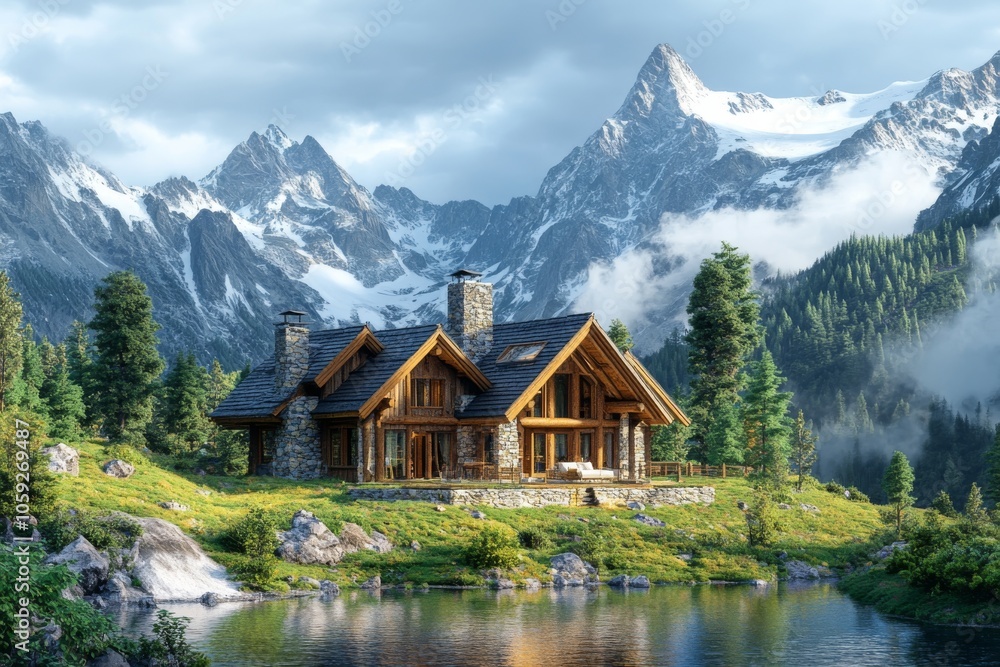 Luxury Log Cabin Mountain Lake Home Retreat Luxury Log Cabin Mountain Lake Home Retreat