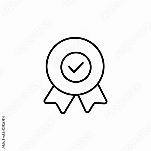 check mark badge icon sign vector