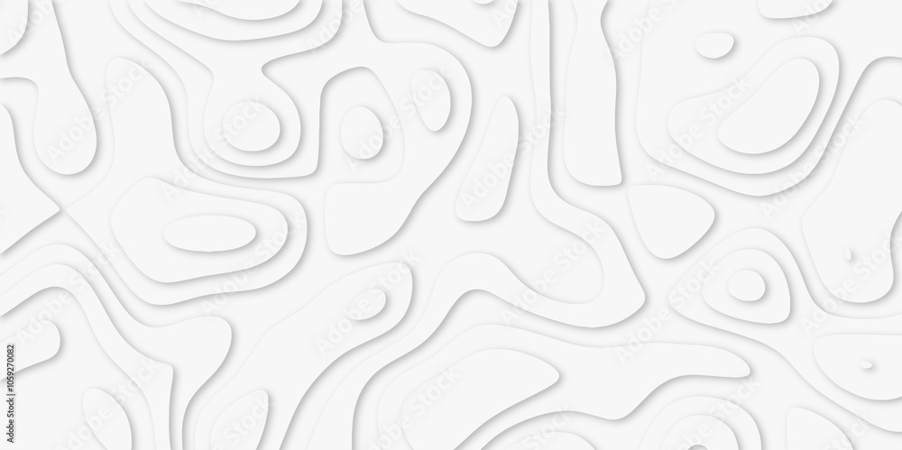 Abstract White paper cut background with lines. white line drawing geometric paper art design. 3d papercut decoration textured with wavy layers. 3d realistic design used for banner, posters. line maps Abstract White paper cut background with lines. white line drawing geometric paper art design. 3d papercut decoration textured with wavy layers. 3d realistic design used for banner, posters. line maps