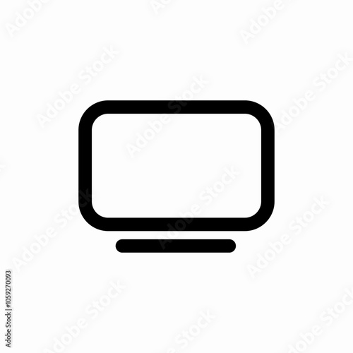 computer screen icon sign vector