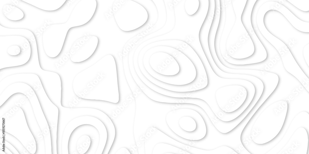 Abstract White paper cut background with lines. white line drawing geometric paper art design. 3d papercut decoration textured with wavy layers. 3d realistic design used for banner, posters. line maps Abstract White paper cut background with lines. white line drawing geometric paper art design. 3d papercut decoration textured with wavy layers. 3d realistic design used for banner, posters. line maps
