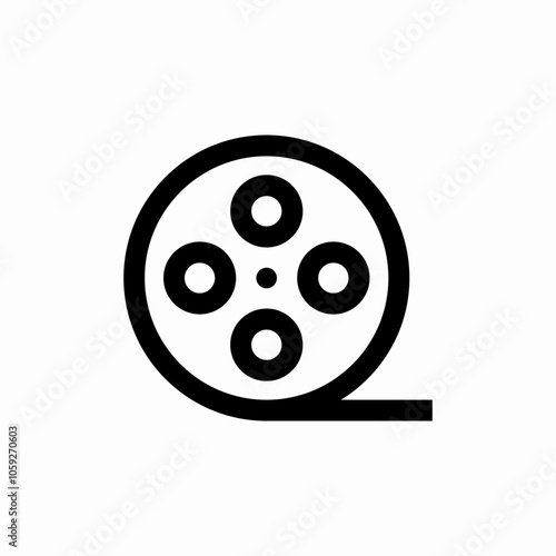 film tape icon sign vector