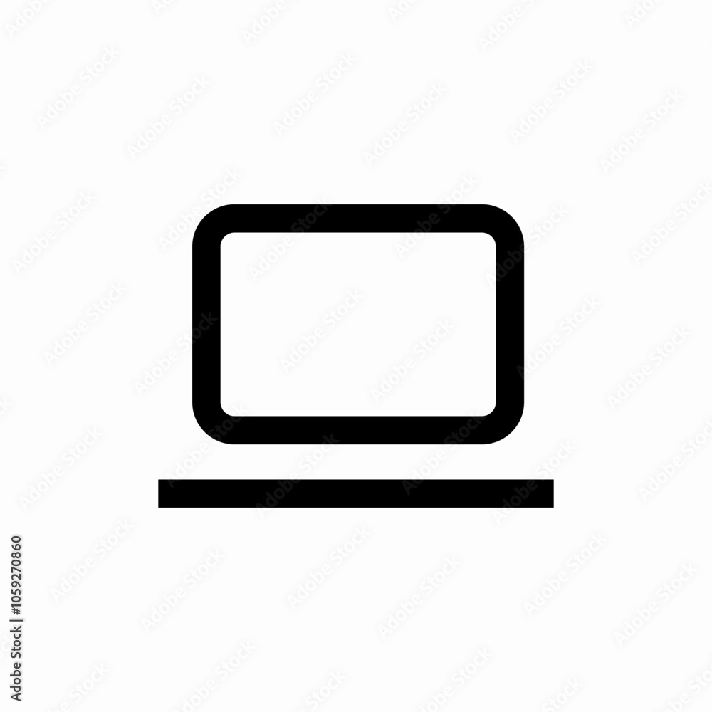 laptop device icon sign vector laptop device icon sign vector