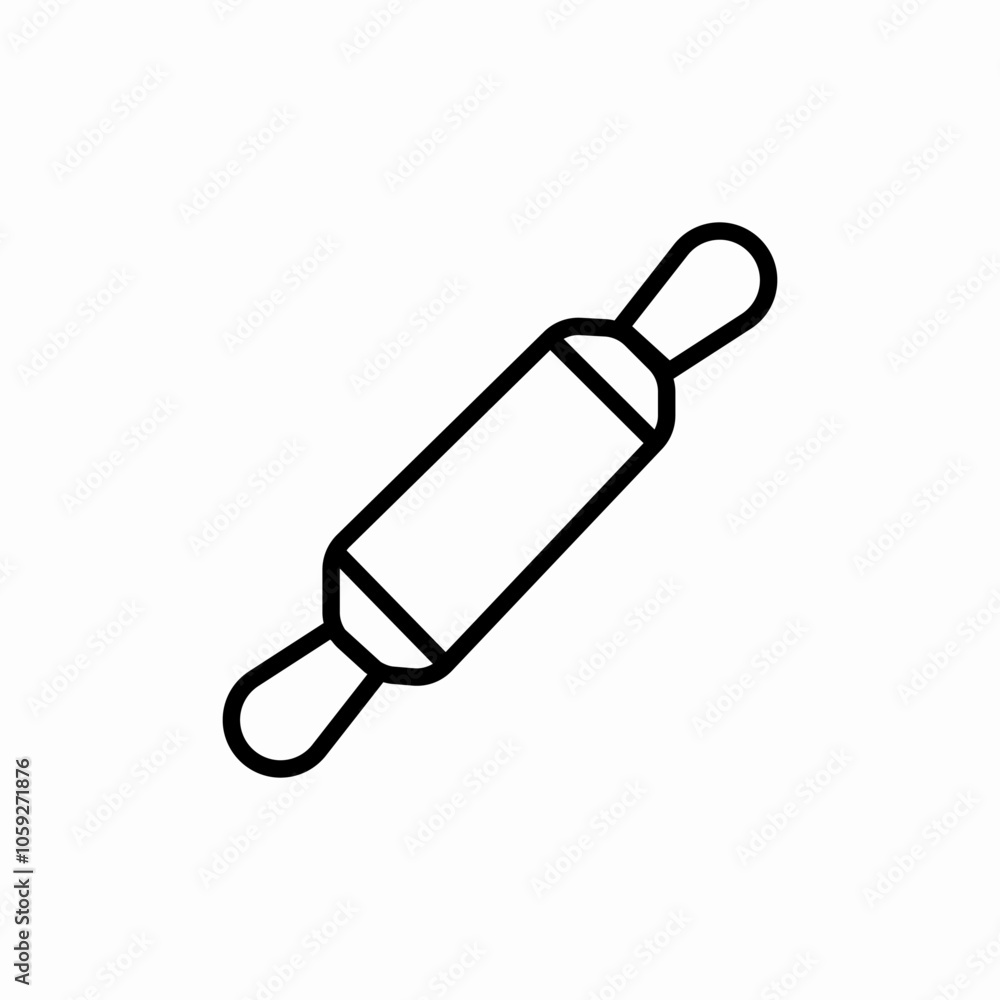 rolling pin icon sign vector rolling pin icon sign vector