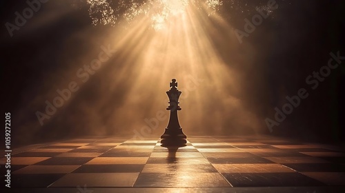 King toppled on chessboard under powerful lighting conveying high-stakes strategy