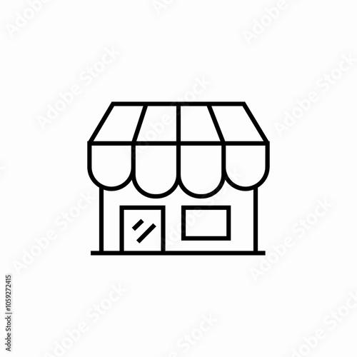 store shop icon sign vector