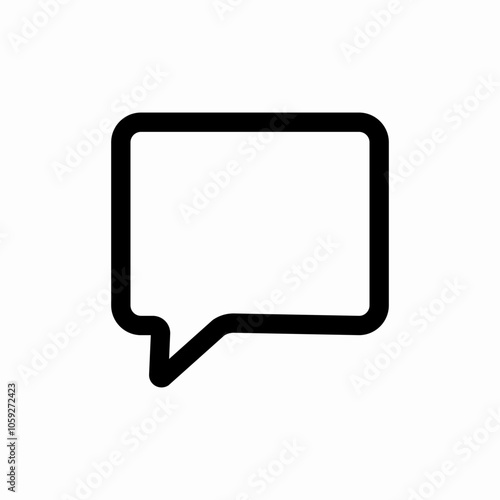 speech bubble chat icon sign vector