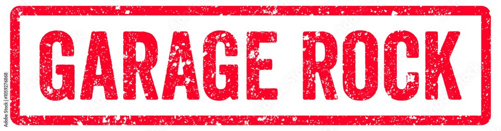 Garage Rock Stamp Transparent Seal, Red Grunge Music Genre Garage Rock Word Typography Rubber Stamp Seal Garage Rock Stamp Transparent Seal, Red Grunge Music Genre Garage Rock Word Typography Rubber Stamp Seal