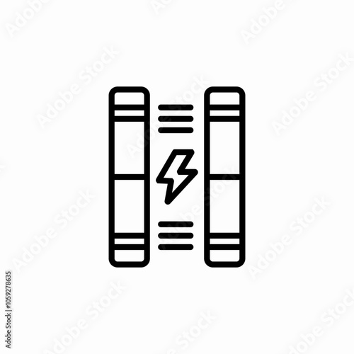 magnet swap energy icon sign vector