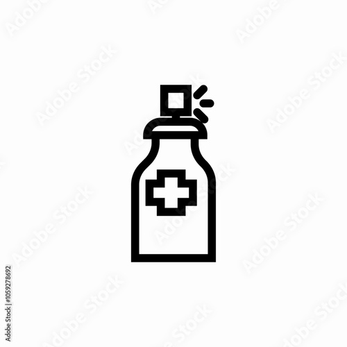 medical spray icon sign vector