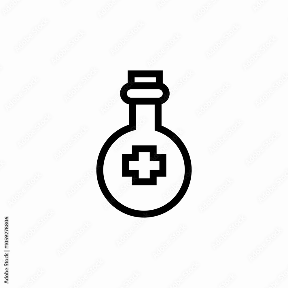 medicine liquid flask icon sign vector medicine liquid flask icon sign vector