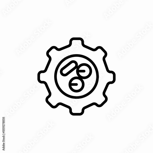 medicines configuration icon sign vector