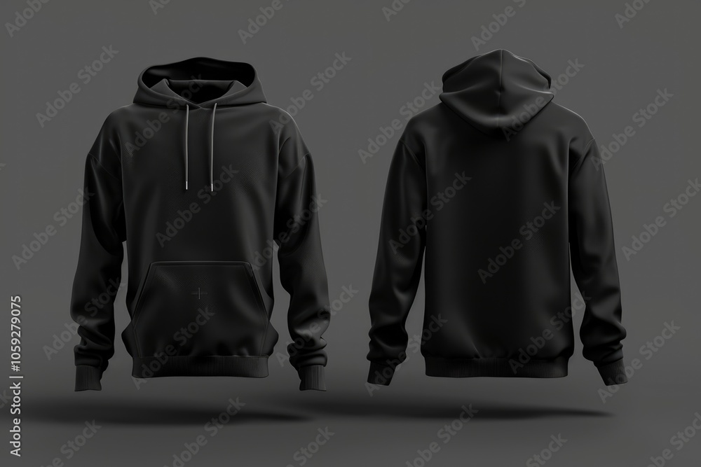 blank black male hoodie sweatshirt long sleeve with clipping path blank black male hoodie sweatshirt long sleeve with clipping path