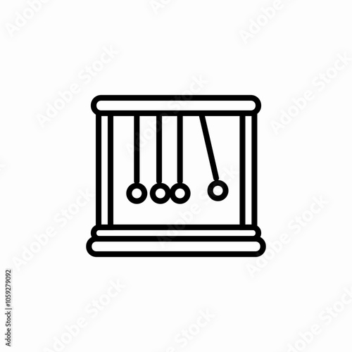 newton balls icon sign vector