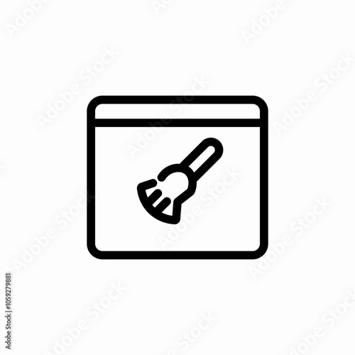 web cache clean icon sign vector