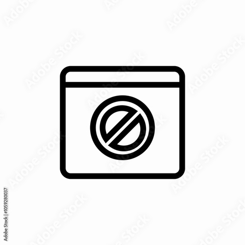 website not available icon sign vector