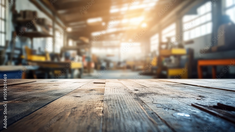 The artistry of woodworking captured in a blurred workshop setting. The artistry of woodworking captured in a blurred workshop setting.