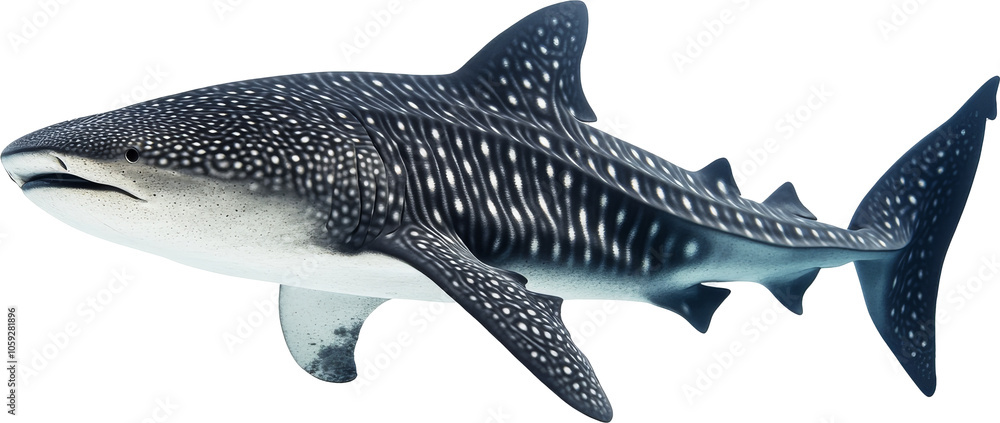 Obraz premium Whale shark on transparent background