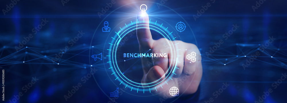 Business concept of benchmark. Benchmarking. Business concept of benchmark. Benchmarking.