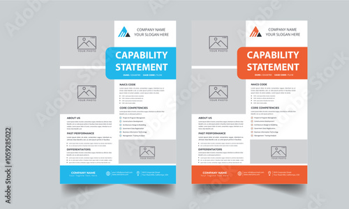 Capability Statement Template Design.