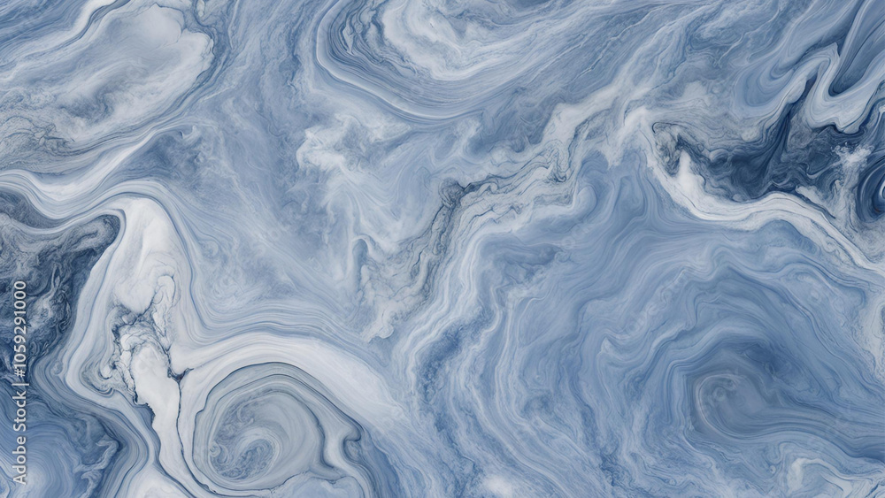 Abstract Blue Marble Swirls Texture Abstract Blue Marble Swirls Texture
