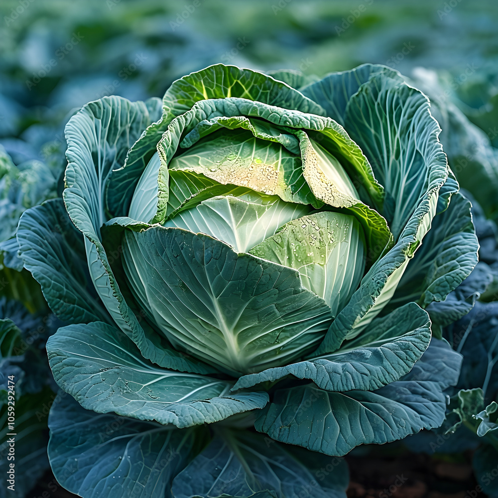Obraz premium head of cabbage