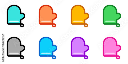 Editable oven mitten vector icon. Part of a big icon set family. Perfect for web and app interfaces, presentations, infographics, etc