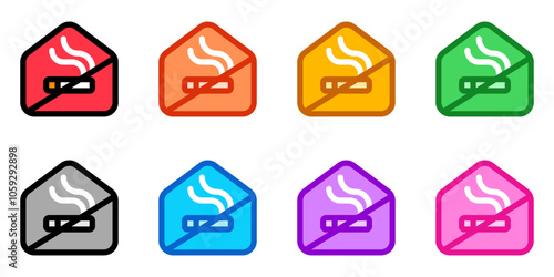 Editable no smoking room vector icon. Part of a big icon set family. Perfect for web and app interfaces, presentations, infographics, etc