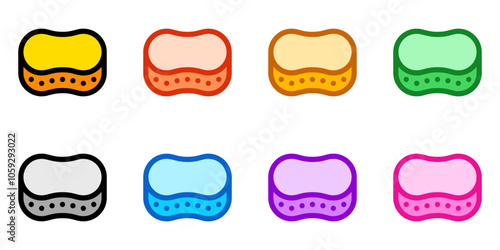 Editable cleaning sponge, scrubber vector icon. Part of a big icon set family. Perfect for web and app interfaces, presentations, infographics, etc