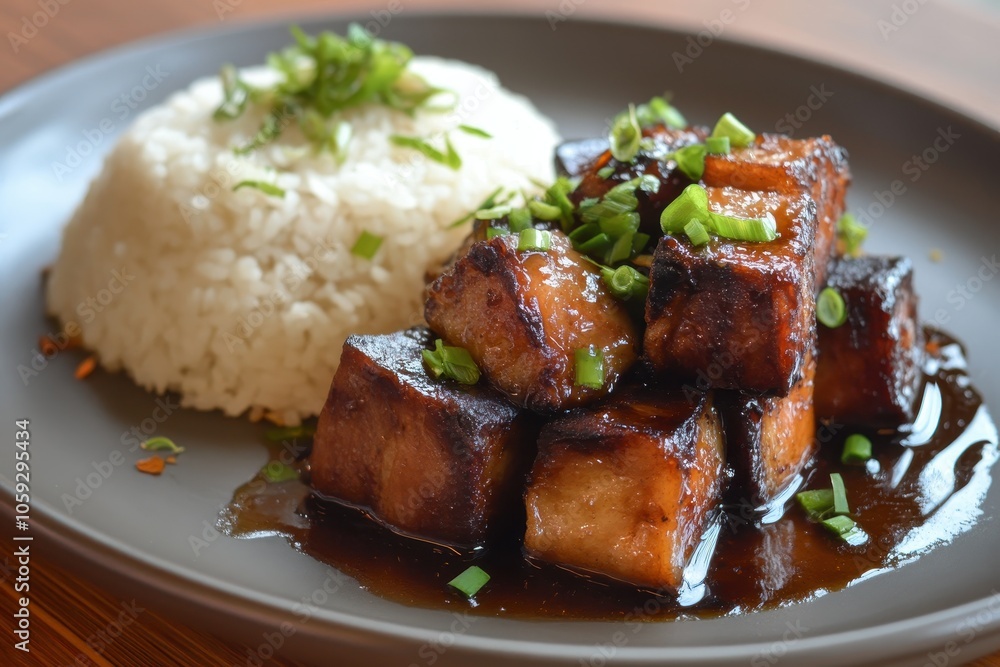 Soy vinegar garlic braised pork Soy vinegar garlic braised pork
