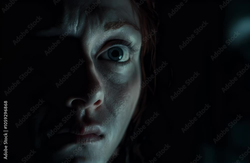 Worried Woman Looking at Camera Worried Woman Looking at Camera