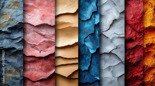 abstract background created with colorful cracked stone patterns