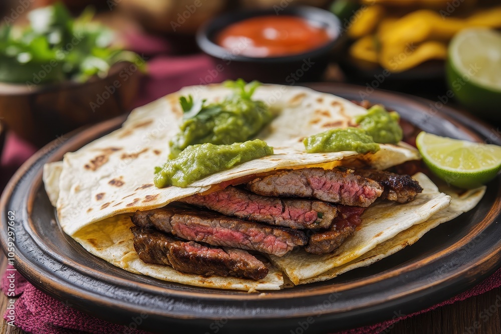 Steak Quesadilla Mexican dish dining establishment Steak Quesadilla Mexican dish dining establishment