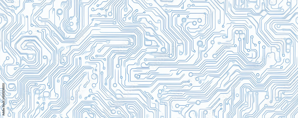 blue circuit line pattern on white background creates modern and technological feel, perfect for digital design projects. This intricate design showcases complexity of circuitry blue circuit line pattern on white background creates modern and technological feel, perfect for digital design projects. This intricate design showcases complexity of circuitry