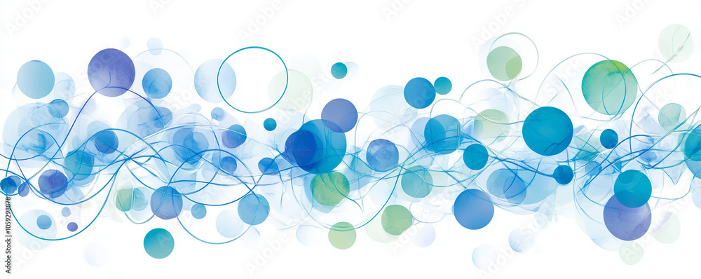 vibrant abstract design featuring blue and green circles and flowing lines, creating sense of movement and energy. Perfect for backgrounds or modern art vibrant abstract design featuring blue and green circles and flowing lines, creating sense of movement and energy. Perfect for backgrounds or modern art
