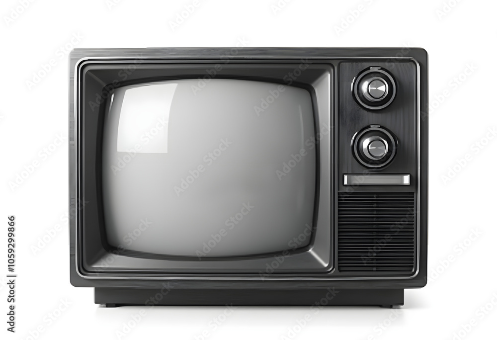 old tv isolated on white background old tv isolated on white background